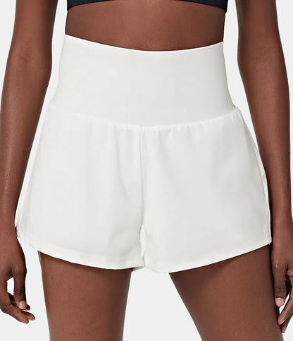 ✨️2025 New Hot Sales✨️High Waisted 2-in-1 Yoga Shorts & Side Pockets