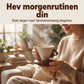 ☕ Håndlaget kaffekrus i keramikk – trehåndtak, matt glasur, 180ml. Unikt og rustikt!