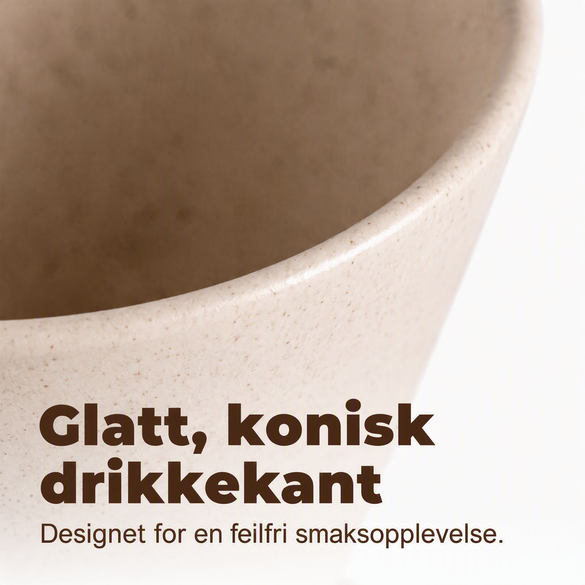 ☕ Håndlaget kaffekrus i keramikk – trehåndtak, matt glasur, 180ml. Unikt og rustikt!