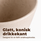☕ Håndlaget kaffekrus i keramikk – trehåndtak, matt glasur, 180ml. Unikt og rustikt!