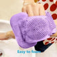 🧼Siliconen rugscrubber voor in bad, dubbelzijdige exfoliërende badborstel met zachte siliconen borstelharen