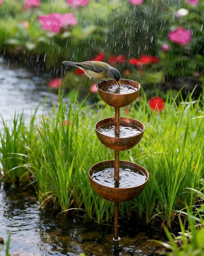 🐦50% KORTING⚡Rain Catcher - Plantensteun🌧️Metalen tuindecoratie