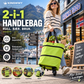🧳 2-i-1 sammenleggbar handlekurv – Stor kapasitet og slitesterkt Oxford-stoff – Perfekt til matbutikken, markedet, camping og reiser 🌿