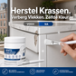 🪑 Witte meubel reparatiepasta met kwast – vult krassen, dekt vlekken af en herstelt de oorspronkelijke kleur.