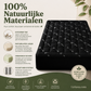 🛌 Verbeterde versie | Matras met bamboevezelvulling 🌱 💤, een ademende slaapervaring die de luchtvochtigheid reguleert, hypoallergeen, duurzaam en milieuvriendelijk ♻️ | Geschikt voor warme nachten en de gevoelige huid | Profiteer nu van 50% korting! 👉
