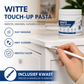 🪑 Witte meubel reparatiepasta met kwast – vult krassen, dekt vlekken af en herstelt de oorspronkelijke kleur.