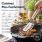 🍳🔥 3-in-1 roestvrijstalen keukentang, multifunctioneel voor steak, barbecue en koken