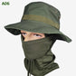 2-in-1 camouflage vissershoed en masker nek wrap