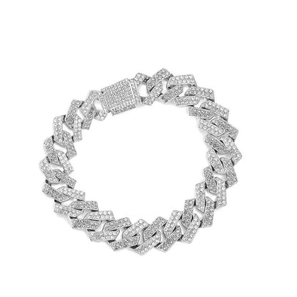Zirconia Diamond-Cuban Link Necklace