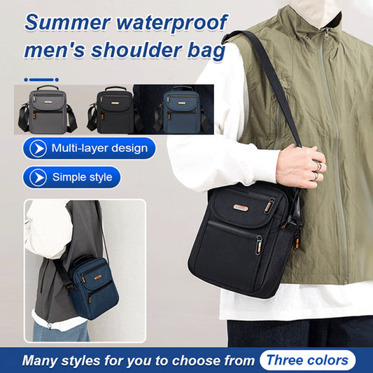 Men's Summer Waterproof Shoulder Bag