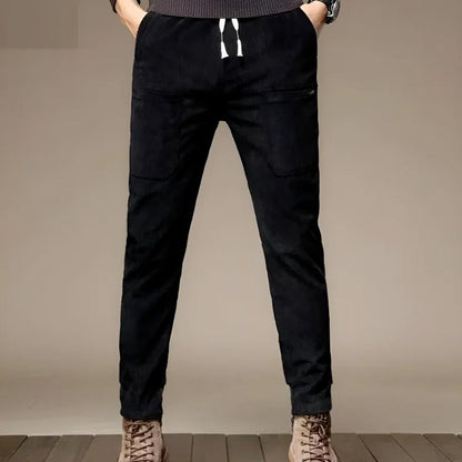 Heren zomer corduroy casual broek