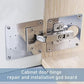 Anti-rust Hinge Repair Kit™ | De beste reparatie kit voor deur en kast scharnieren