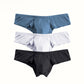 Effen kleur ademende herenslip met lage taille【Koop 3, krijg er 2 gratis】