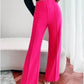Crepe Pleated Pants