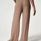 Crepe Pleated Pants