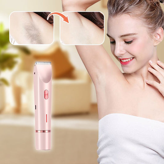 🎁💥  Oplaadbare 2-in-1 Trimmer 💖 Pijnloos Ontharen voor Benen, Oksels & Bikini✨