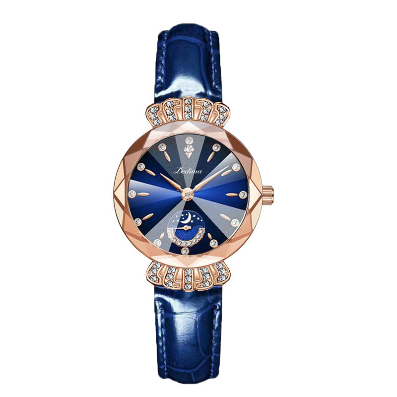 Blauw - Kunstlederen armband