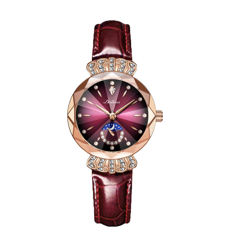 Roosrood - Kunstlederen armband