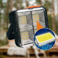 Draagbare werklamp op zonne-energie met 4 lichtstanden