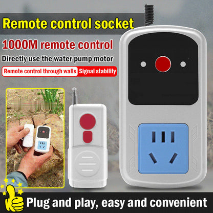 Intelligent Remote Control Socket for Water Pump Motor