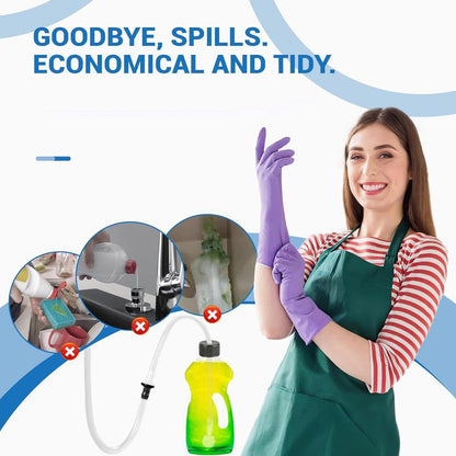 Verlengbuisset voor zeepdispenser in de wastafel