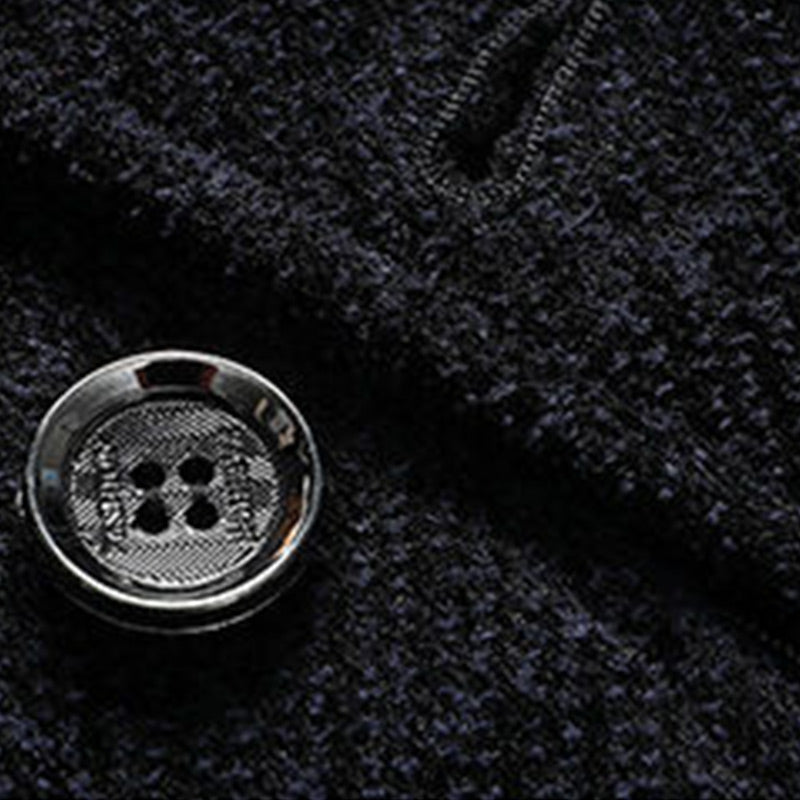 Men's Casual Thick Chenille Lapel Buttoned Jacket