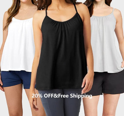 🎁Easter Hot Sale 50% OFF🌺Loose-fitting Tank Top With Built-in Bra