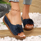 🎉Last day for limited time discounts🎉Women's Comfort Flower Slip-On Sandals（The more you buy, the higher the discount）