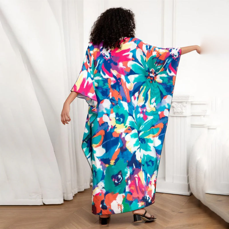 Dames Maxi-jurk met Bloemenprint