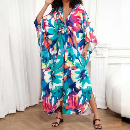 Dames Maxi-jurk met Bloemenprint