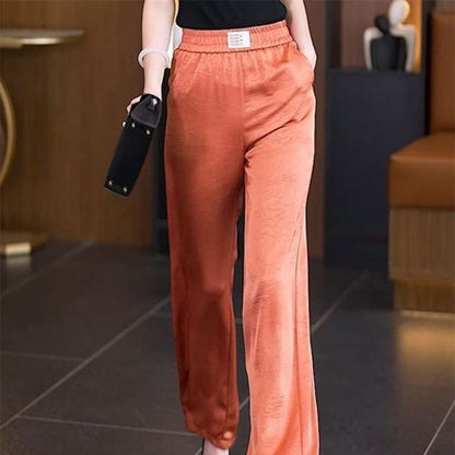 Women's Comfortable Silky Cool Wide-Leg Pants