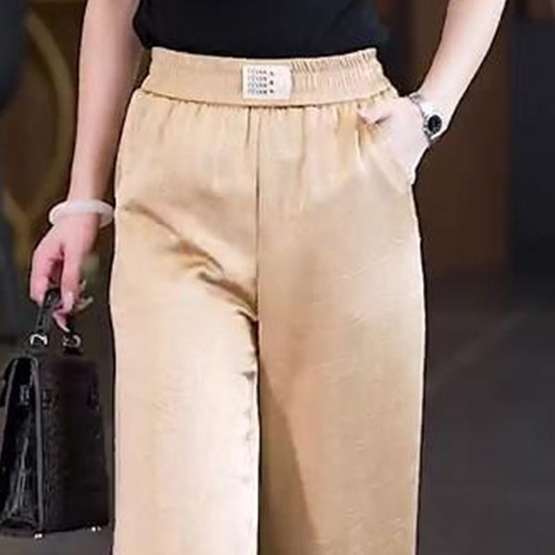 Women's Comfortable Silky Cool Wide-Leg Pants