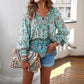 💖Hot Sales-50% OFF✨Women's Fashion Printed v-Neck Long Sleeve Shirt