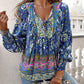 💖Hot Sales-50% OFF✨Women's Fashion Printed v-Neck Long Sleeve Shirt