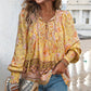 💖Hot Sales-50% OFF✨Women's Fashion Printed v-Neck Long Sleeve Shirt
