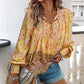 💖Hot Sales-50% OFF✨Women's Fashion Printed v-Neck Long Sleeve Shirt