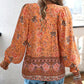 💖Hot Sales-50% OFF✨Women's Fashion Printed v-Neck Long Sleeve Shirt
