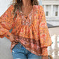 💖Hot Sales-50% OFF✨Women's Fashion Printed v-Neck Long Sleeve Shirt