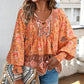 💖Hot Sales-50% OFF✨Women's Fashion Printed v-Neck Long Sleeve Shirt