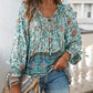 💖Hot Sales-50% OFF✨Women's Fashion Printed v-Neck Long Sleeve Shirt