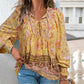💖Hot Sales-50% OFF✨Women's Fashion Printed v-Neck Long Sleeve Shirt