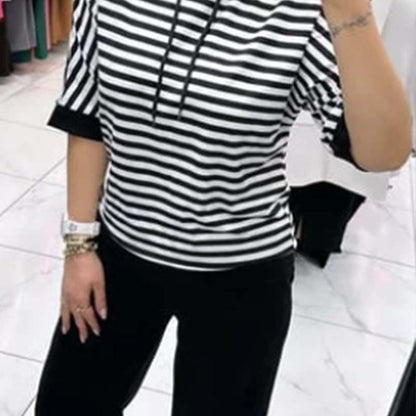 💕Limited Sale 50% OFF💕Women's Striped Top & Solid Pants Set