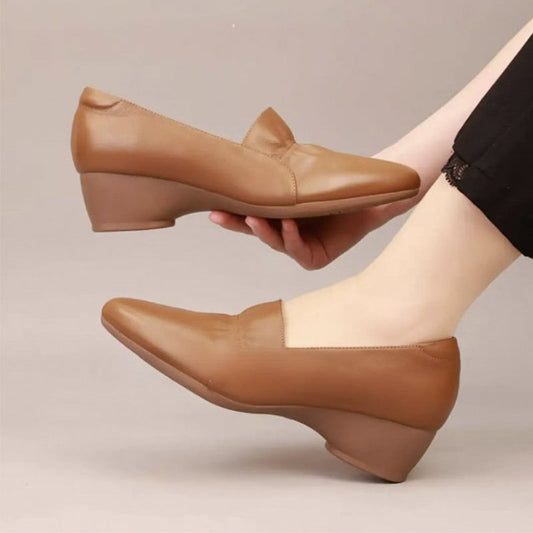 💥NEW HOT SALES 50% OFF🔥Women's Comfortable Low Heel Synthetic Leather Shoes