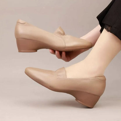 💥NEW HOT SALES 50% OFF🔥Women's Comfortable Low Heel Synthetic Leather Shoes