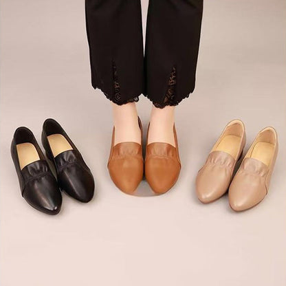 💥NEW HOT SALES 50% OFF🔥Women's Comfortable Low Heel Synthetic Leather Shoes