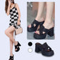 ⏳ Limited time 50% off! 💥Rhinestone-Embellished High Heel Sandals with Thick Soles（The more you buy, the higher the discount）