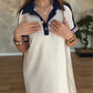 Ladies Casual Fashion Lapel Short Sleeve Dress