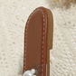 Women's Slip On Pearl Strap Flat Sandals