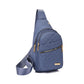 🏆️Anti-diefstal borduurwerk effen kleur crossbody tas voor dagelijks reizen
