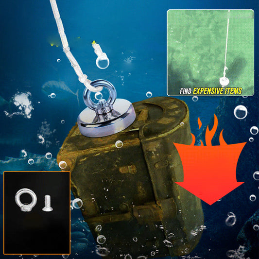 🔥 50% KORTING ! ✨ Krachtige Duikmagneet Set - Trekkracht 500kg+, Corrosiebestendig, Perfect voor Schattenjacht in Grachten en Meren 🧲⚓